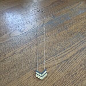 Madewell‎ Arrowstack Chevron Necklace Gold Tone Adjustable Costume Fashion Long